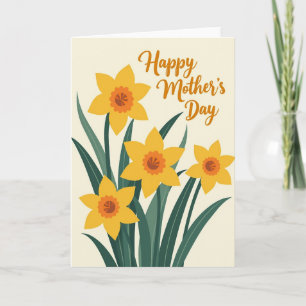 Tarjeta Feliz Floración Cálida Rayada