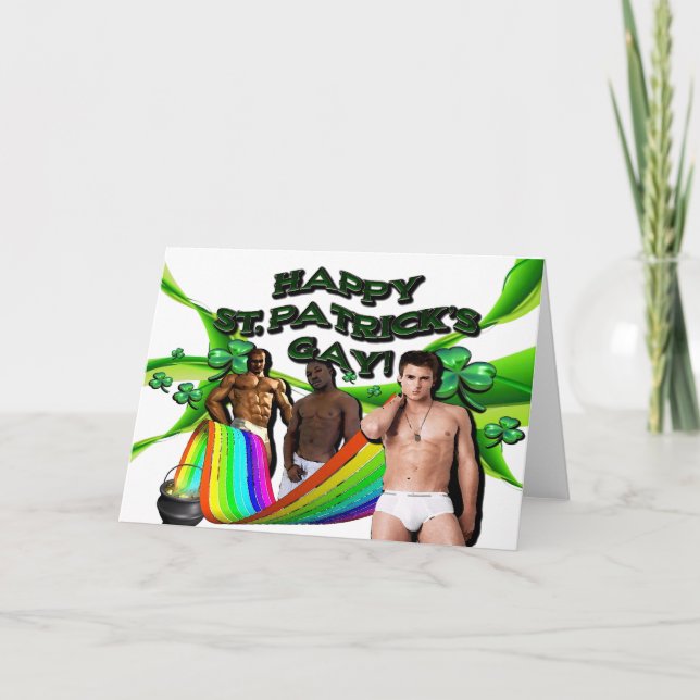 Tarjeta ¡Feliz Gay de San Patricio! (Anverso)