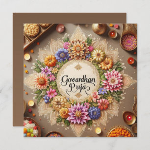 Tarjeta Feliz Govardhan Puja