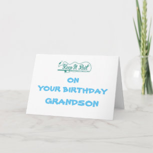 TARJETA *FELIZ GRANDSON DE CUMPLEAÑOS Y PESCADOR FAVORITO*