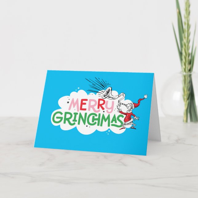 Tarjeta Feliz Grinchmas Señor Grinch (Anverso)
