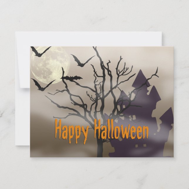 Tarjeta Feliz Halloween (Anverso)