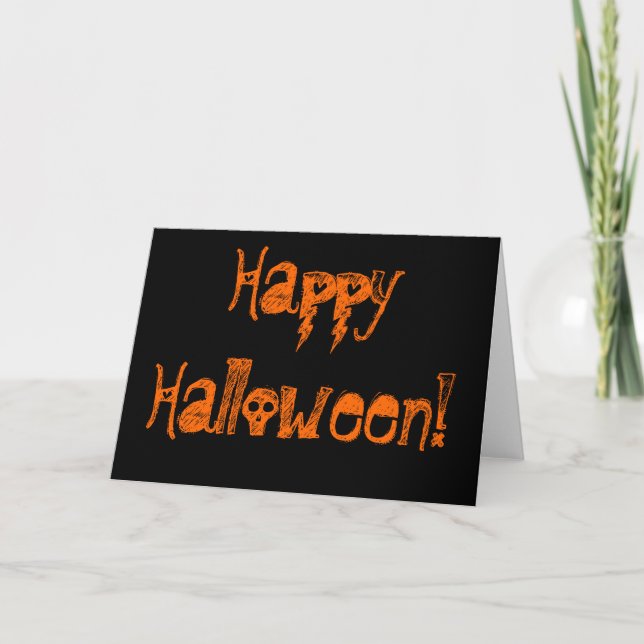 Tarjeta ¡Feliz Halloween! (Anverso)