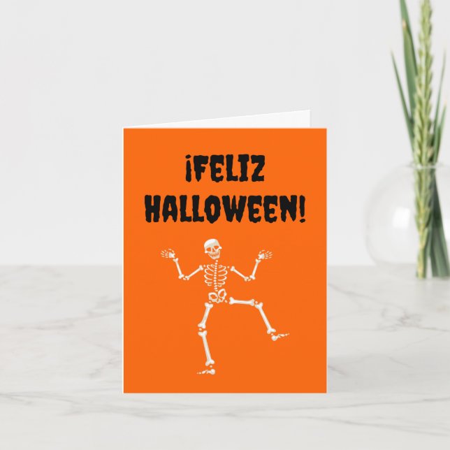 Tarjeta Feliz Halloween (Anverso)