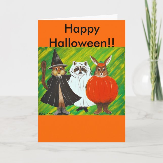 Tarjeta Feliz Halloween (Anverso)