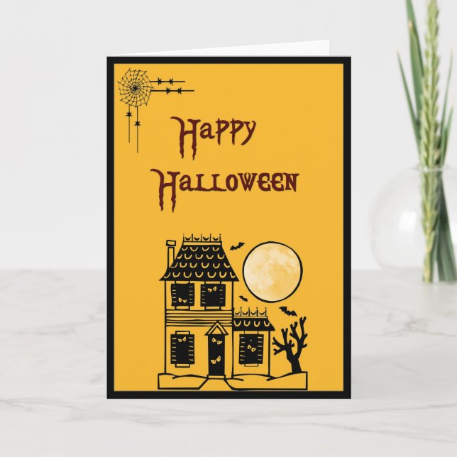 Tarjeta ¡Feliz Halloween! (Anverso)
