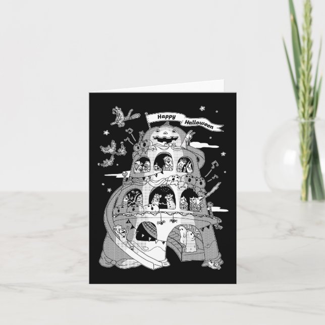Tarjeta Feliz Halloween (Anverso)