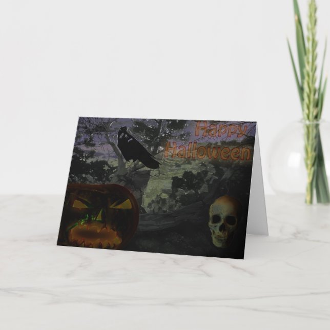 Tarjeta Feliz Halloween (Anverso)