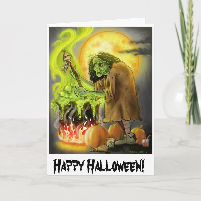 Tarjeta ¡Feliz Halloween! (Anverso)