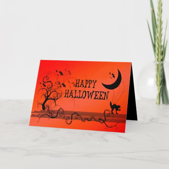 Tarjeta Feliz Halloween (Anverso)