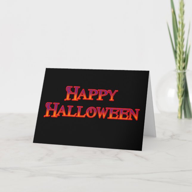 Tarjeta Feliz Halloween (Anverso)