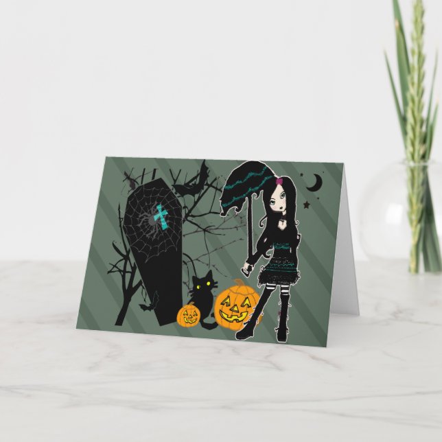 Tarjeta Feliz Halloween (Anverso)