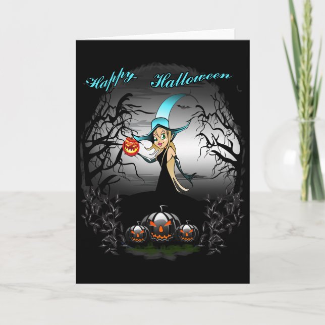 Tarjeta Feliz Halloween (Anverso)