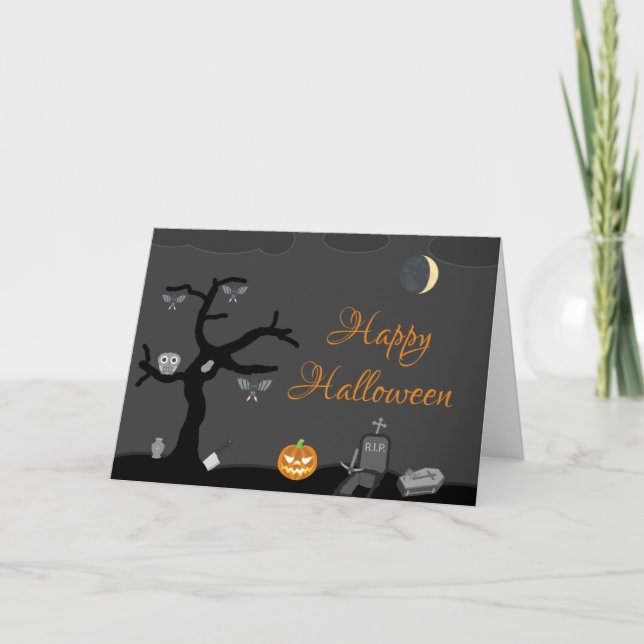 Tarjeta ¡Feliz Halloween! (Anverso)