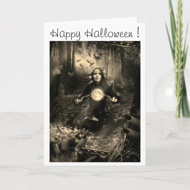Tarjeta ¡Feliz Halloween! (Anverso)