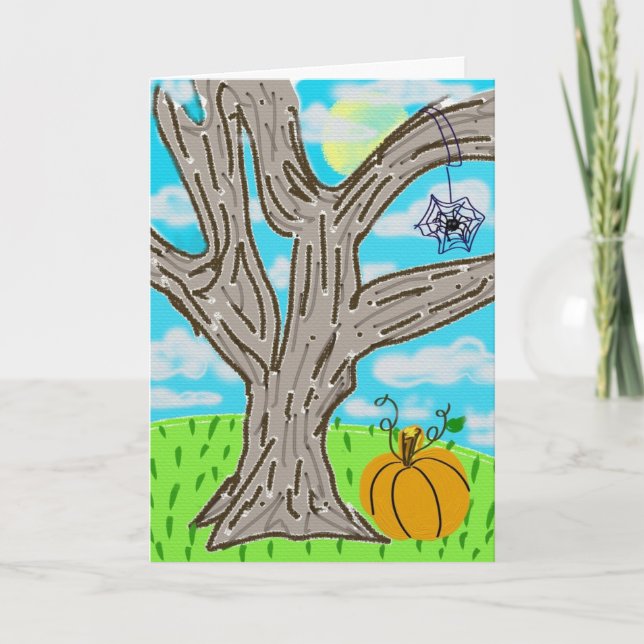 Tarjeta ¡Feliz Halloween! (Anverso)