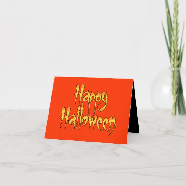 Tarjeta Feliz Halloween (Anverso)