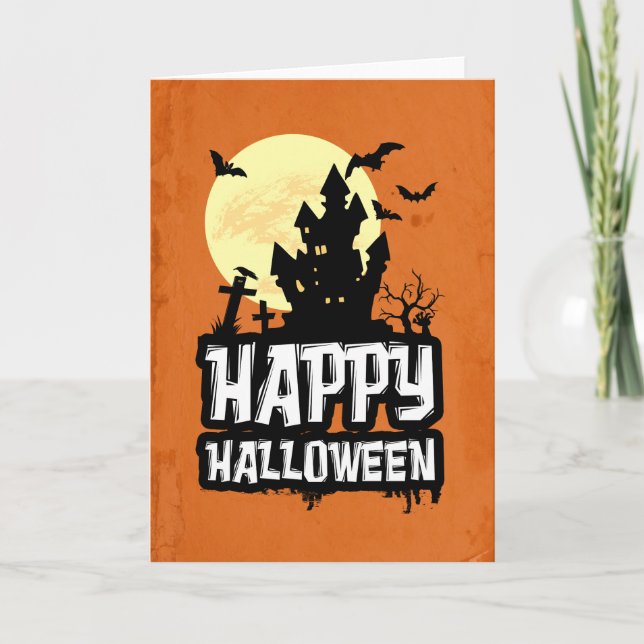Tarjeta Feliz Halloween (Anverso)