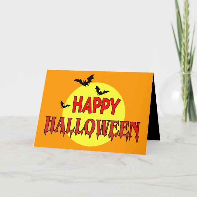Tarjeta Feliz Halloween (Anverso)