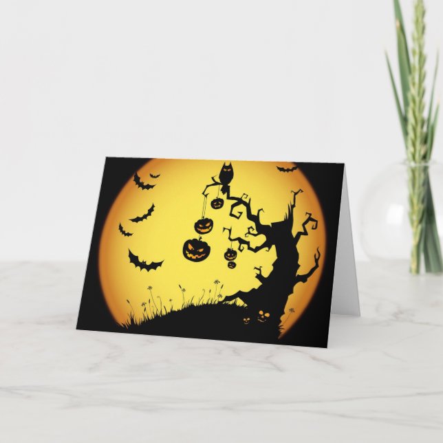 Tarjeta Feliz Halloween (Anverso)