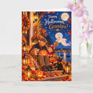 Tarjeta Feliz Halloween abuelo de tu nieto