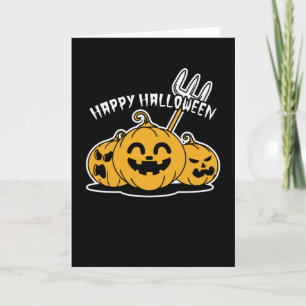 Tarjeta Feliz Halloween Calabaza