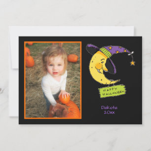 Tarjeta Feliz Halloween con el marco fotográfico personali