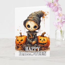 Tarjeta Feliz Halloween | Cortar Calabaza
