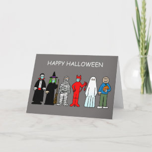 Tarjeta Feliz Halloween Covid 19 Humor de desfile