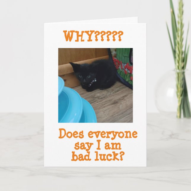 TARJETA *FELIZ HALLOWEEN** DE ITTY BITTY KITTY (Anverso)