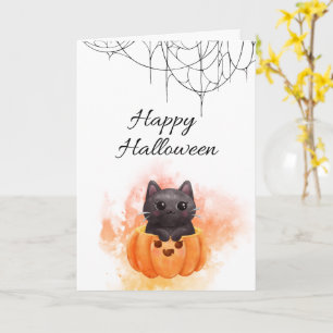 Tarjeta Feliz Halloween - Diseño Cuto Escandaloso