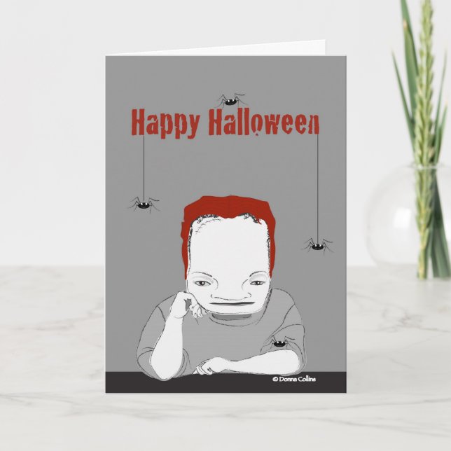 Tarjeta Feliz Halloween Frankenstein Card (Anverso)