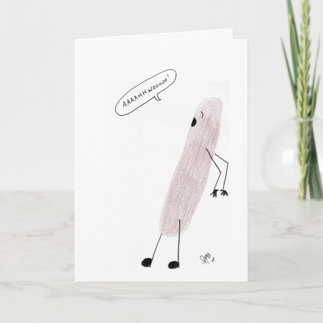Tarjeta Feliz Halloween - Happy Howling Weenie Card (Anverso)