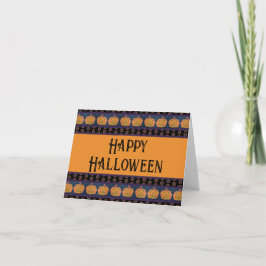 Tarjeta Feliz Halloween Jack O'Lanterns