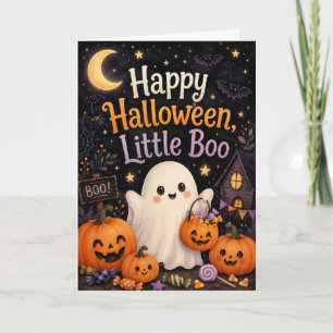 Tarjeta Feliz Halloween Little Boo
