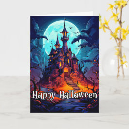 Tarjeta Feliz Halloween | Mansión Cuidadosa