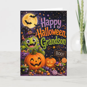Tarjeta Feliz Halloween Nieto