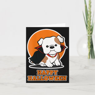 Tarjeta Feliz Halloween para amantes de los perros - Perro