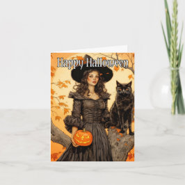 Tarjeta Feliz Halloween | Salem Witch