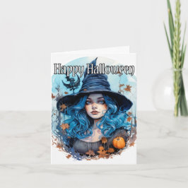 Tarjeta Feliz Halloween | Salem Witch
