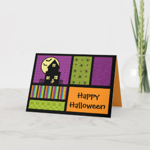 Tarjeta Feliz Halloween Scrapbook