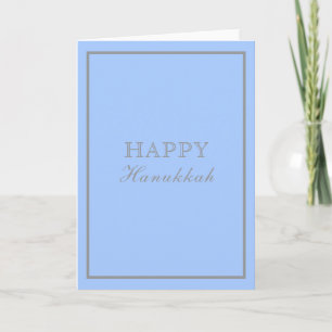 Tarjeta Feliz Hanukkah Designer inspirado azul
