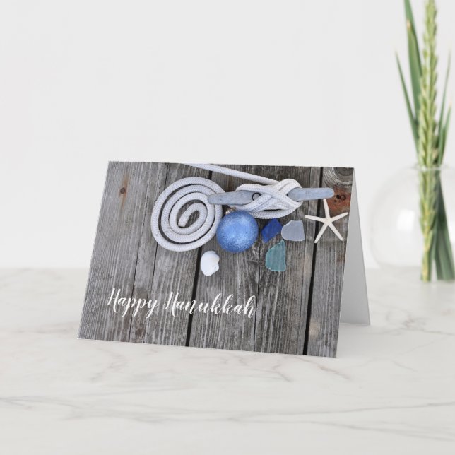 Tarjeta Feliz Hanukkah-Dock (Anverso)