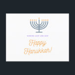 Tarjeta feliz Hanukkah - personalizable<br><div class="desc">Feliz tarjeta Hanukkah. Puede personalizar de la sección de nombre y dirección y agregar su propio mensaje.</div>