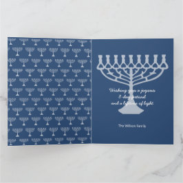 Tarjeta Feliz Hanukkah Saludos