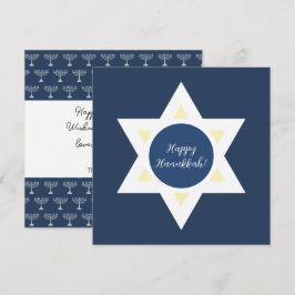 Tarjeta Feliz Hanukkah Saludos