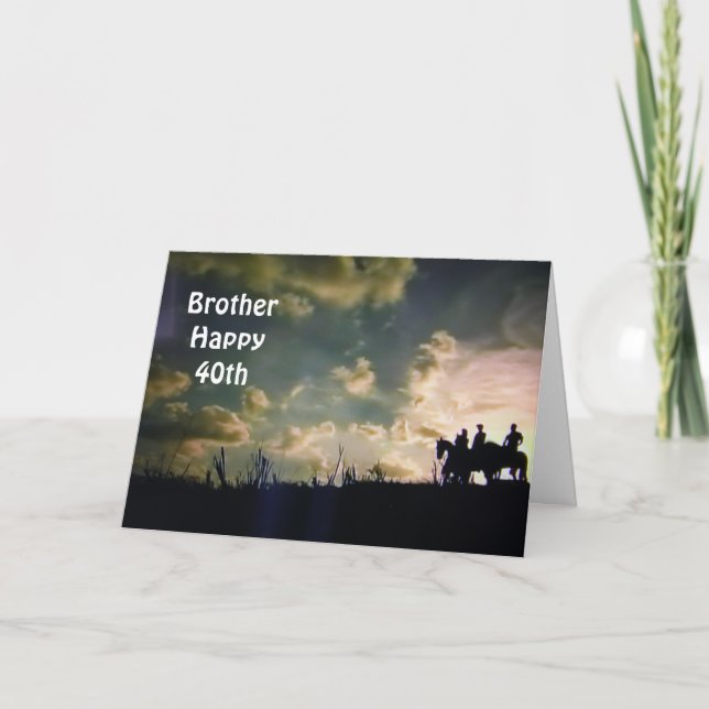 TARJETA **FELIZ HERMANO DE CUMPLEAÑOS** (Anverso)