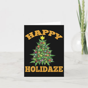 Tarjeta Feliz Holidaze Divertido Porro Navidad Mujer Fumet