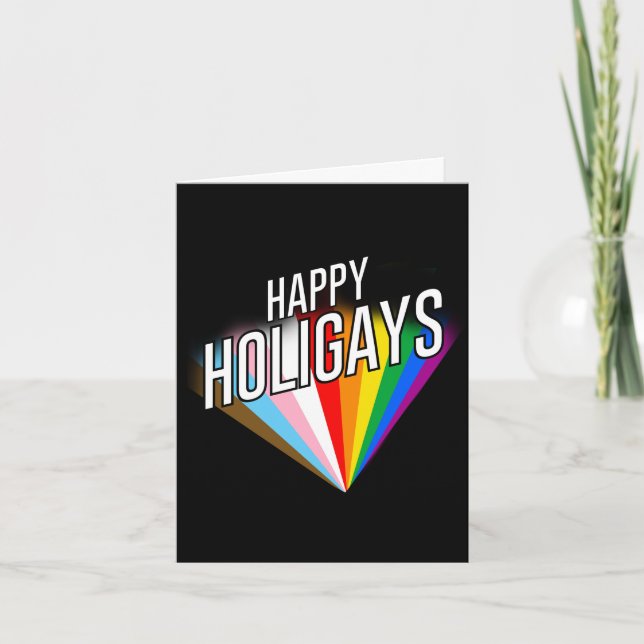 Tarjeta Feliz Holigays (Anverso)