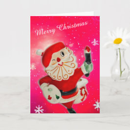 Tarjeta Feliz Holt de Navidad Howard Painter Santa Card MC
